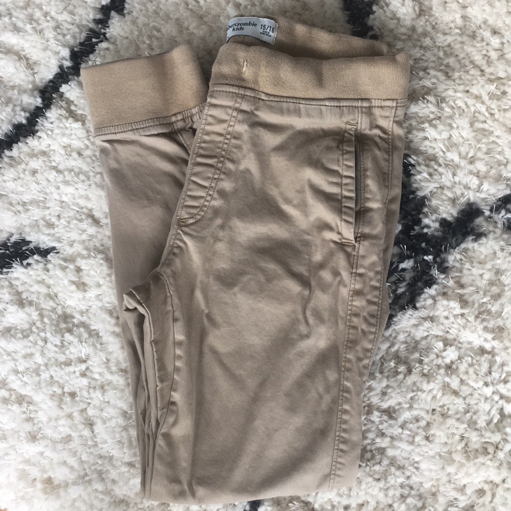 Abercrombie khaki joggers